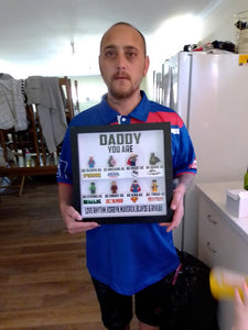 Daddy/Poppy  Hero Lego Shadowbox  Frames