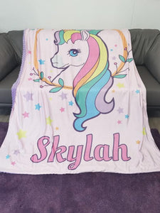 Unicorn custom Star Blanket
