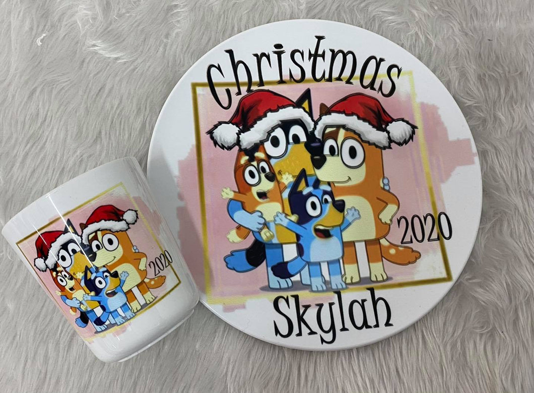 Christmas Plate and Cup Set -