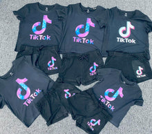 Tiktok Crop Tee /Sorts Set