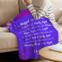 We/I Hugged  Custom Blanket