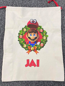 Mario xmas sack and stocking