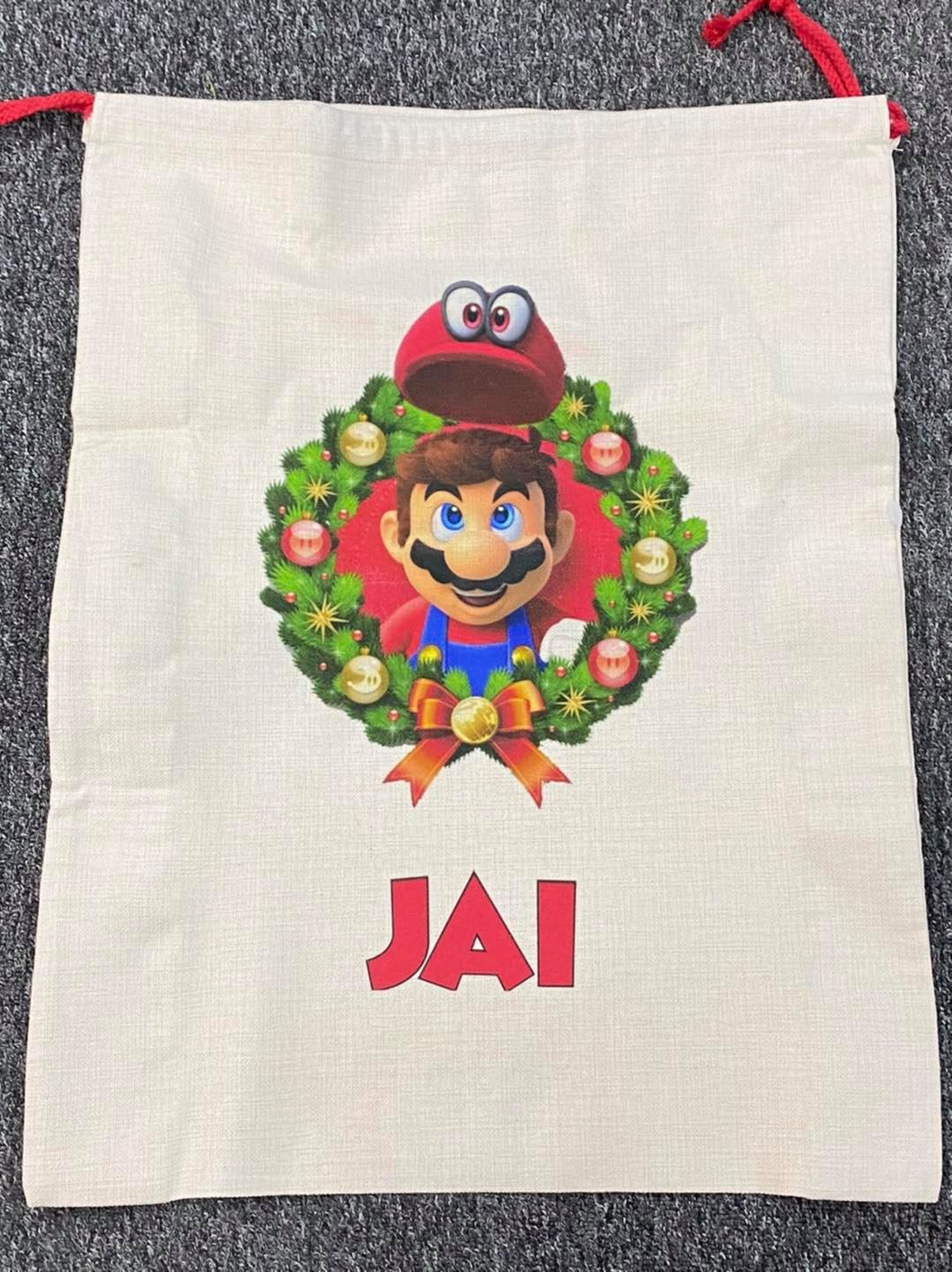 Mario xmas sack and stocking