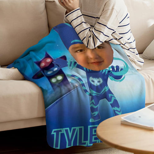 Pj mask Face Custom Blanket