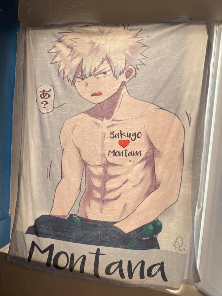 Animate Bakugo Custom Blanket