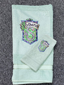 Slytherin Personalised towel
