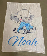 Elephant baby Custom Blanket