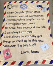 To my daughter Custom Blanket