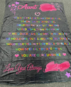 You are braver than you believe custom  blanket