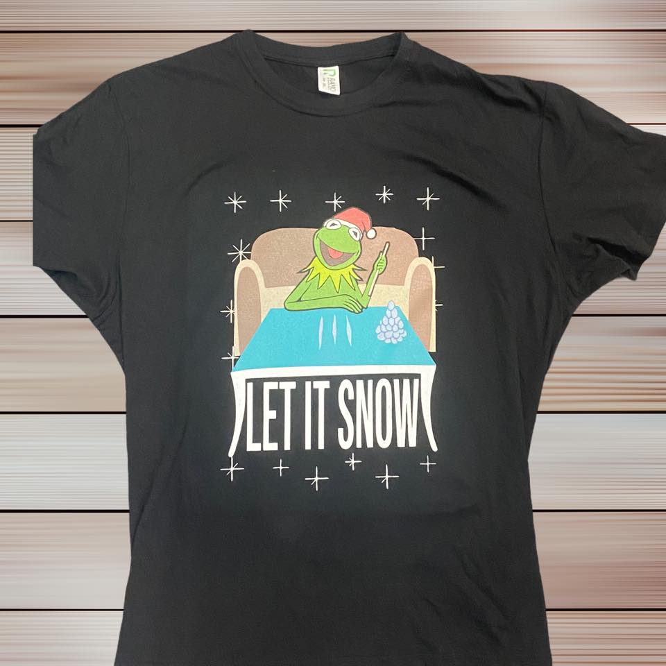 Let it Snow Kermit Xmas Tshirt