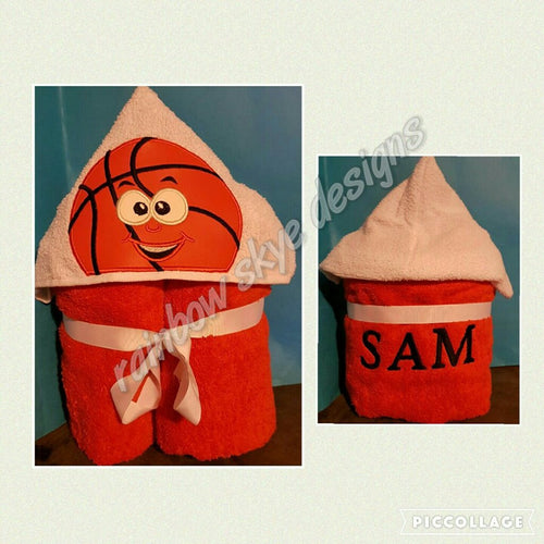 Basketball Hooded Towel