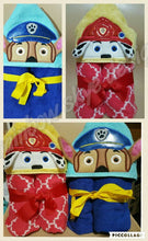 3D Paws Hooded Towels