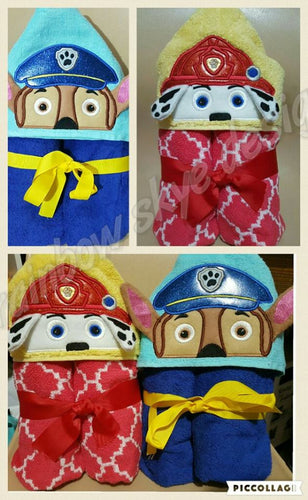 3D Paws Hooded Towels