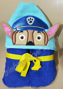3D Paws Hooded Towels