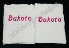 Personalised Towels (Names).