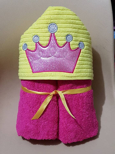 Princess Crown Hooded Towel