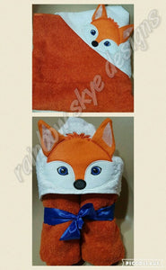 3D Fox Hooded Towel