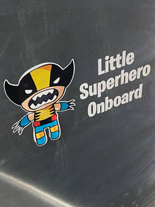 Little Superhero Onboard Car decals