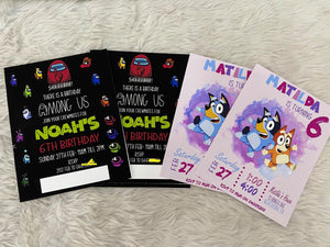 Party Invitations custom