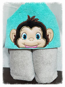 Monkey Hooded Towel