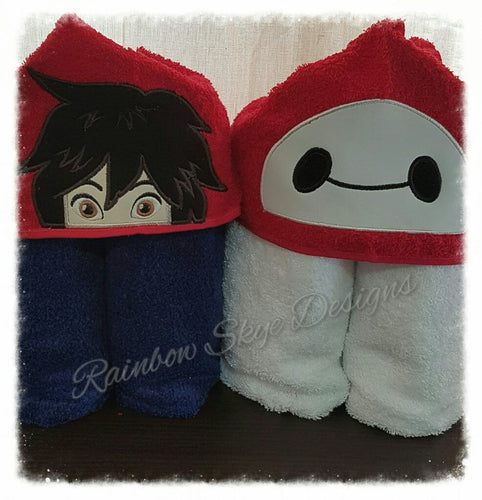 B robot Hooded Towel