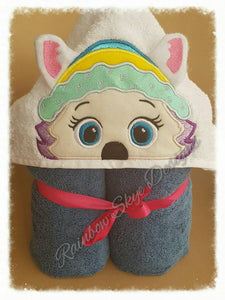 3D Paws Hooded Towels