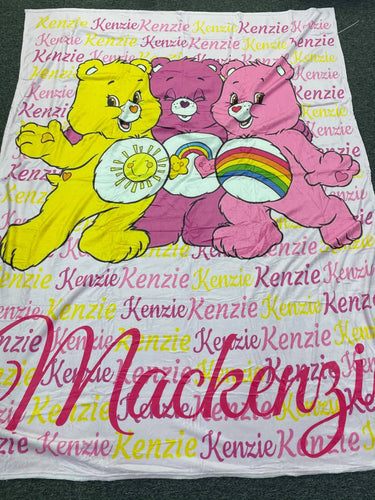 Care bears cartoon Blanket