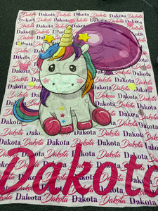 Unicorn Cartoon Blanket