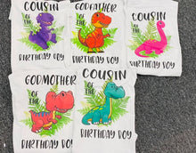 Dinosaur  Custom Tshirt Pack Birthday/Celebration