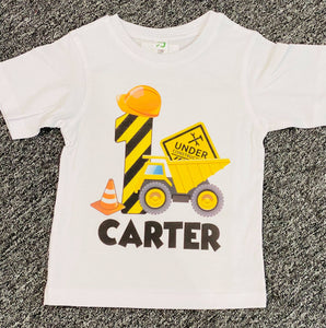 Construction Birthday Tshirt