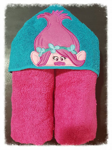 Pink Troll Hooded Towel