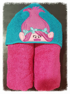 Pink Troll Hooded Towel