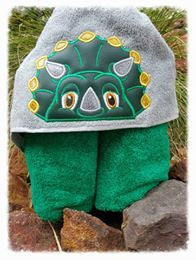 Dinosaur Hooded Towel