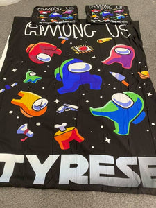 Among us 3pc  quilt cover custom sets