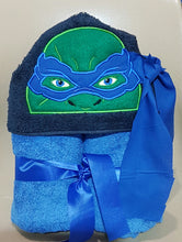 3D Coloured Turtles Hooded Towel