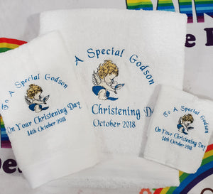 Christening towel set