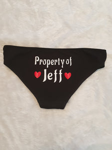Womens Personalised undies briefs underwear