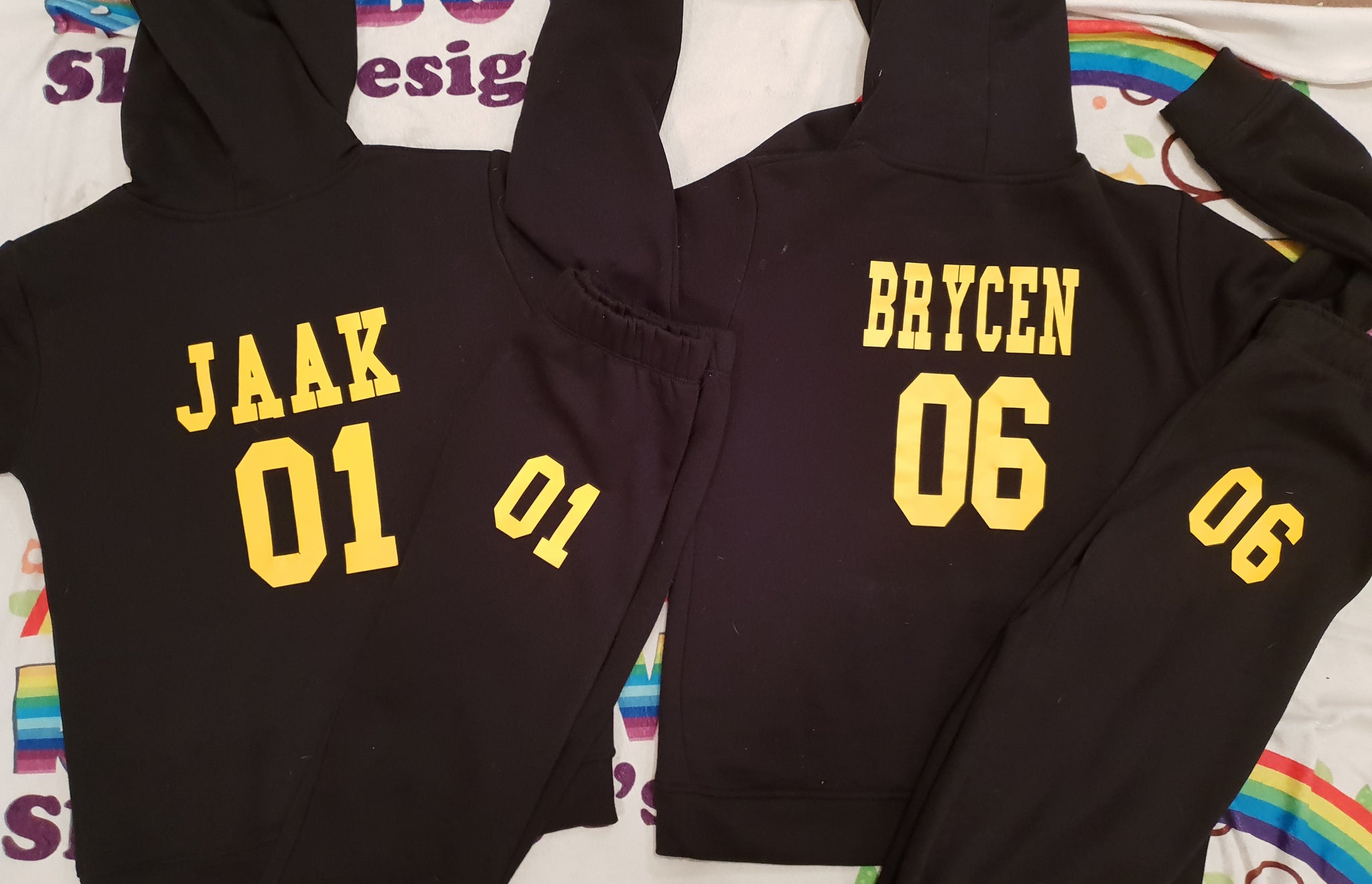 Footy hoodies and pants