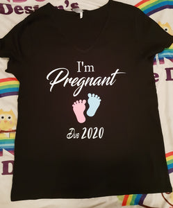 I'm pregnant announcement t-shirt