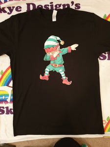 Dabbing elf Xmas top