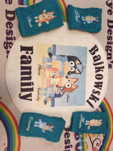 Bluey family towel set