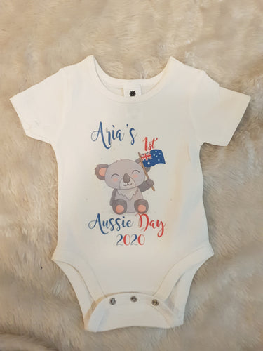 Australia day baby onesie