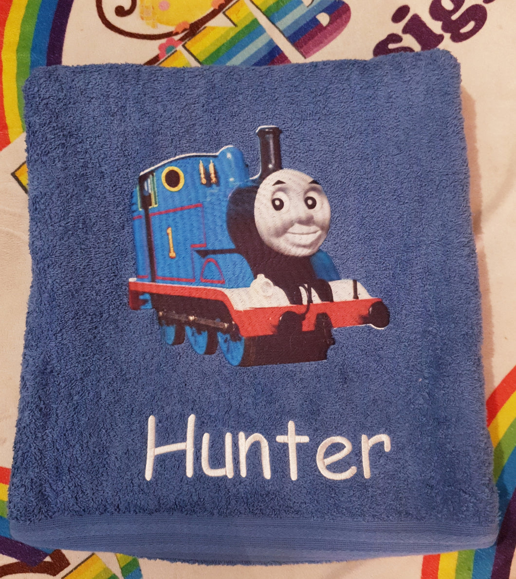 Thomas the tank Personalised towel