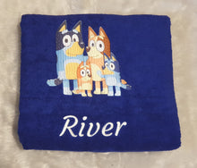 Bluey personalised Single towel