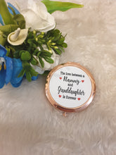 Rose gold compact mirror