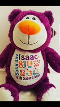 Cubbyford the Purple Bear.