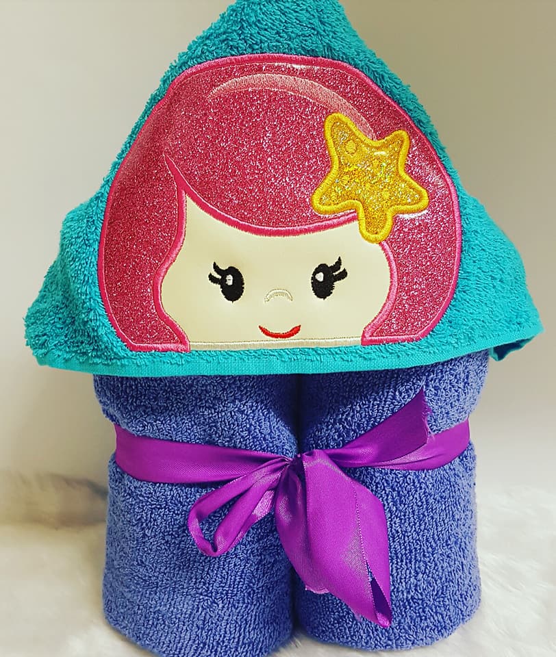 Mermaid & Tail Duo Hooded Towels.