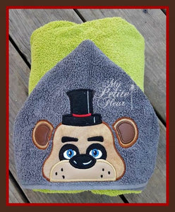 five nights at freddy's hooded towel