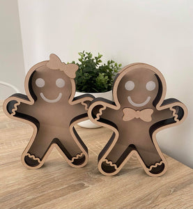 Christmas Gingerbread Man Money/Gift Box
