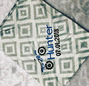 Embroidered Personlized Baby Blankets